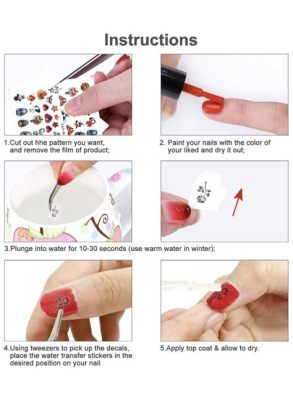 how to apply nail art stickers - the perfect combination of art and science